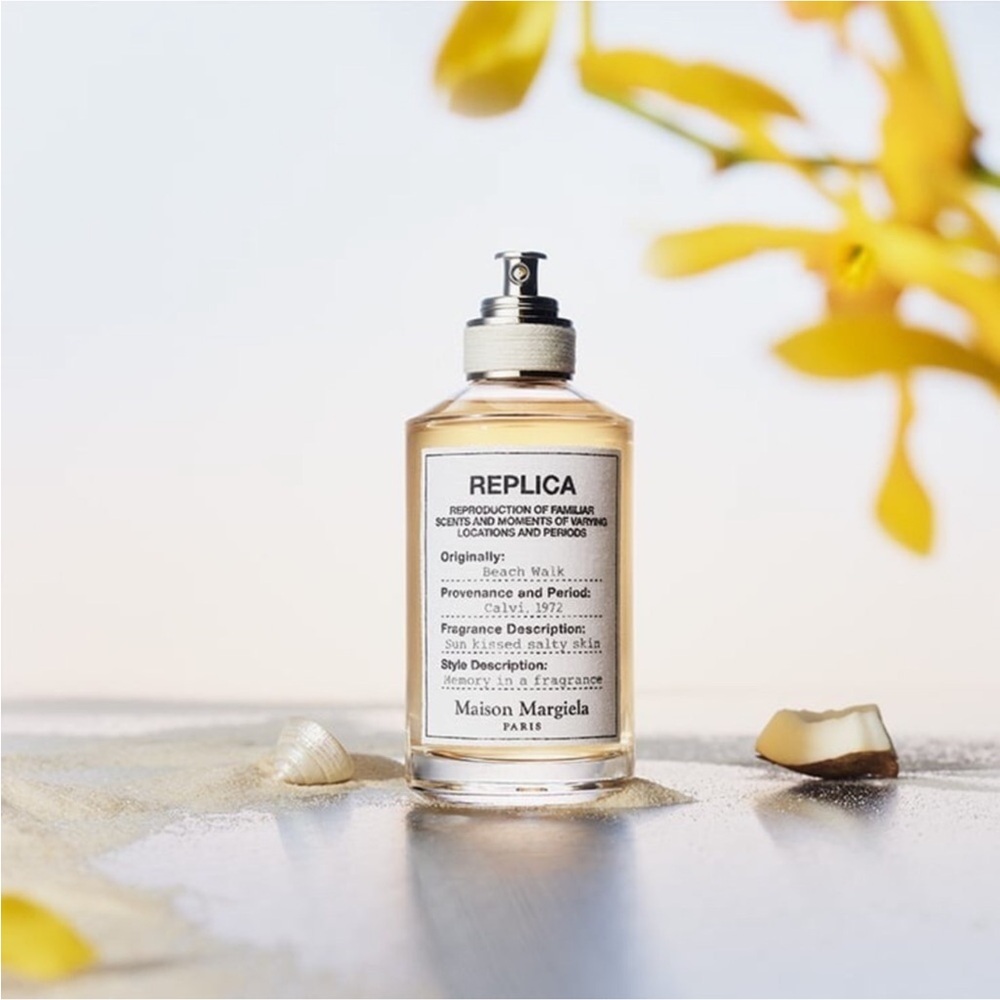 NIB Mason Margiela Replica Beach Walk 7ml. Mini Travel Size Fragrance.